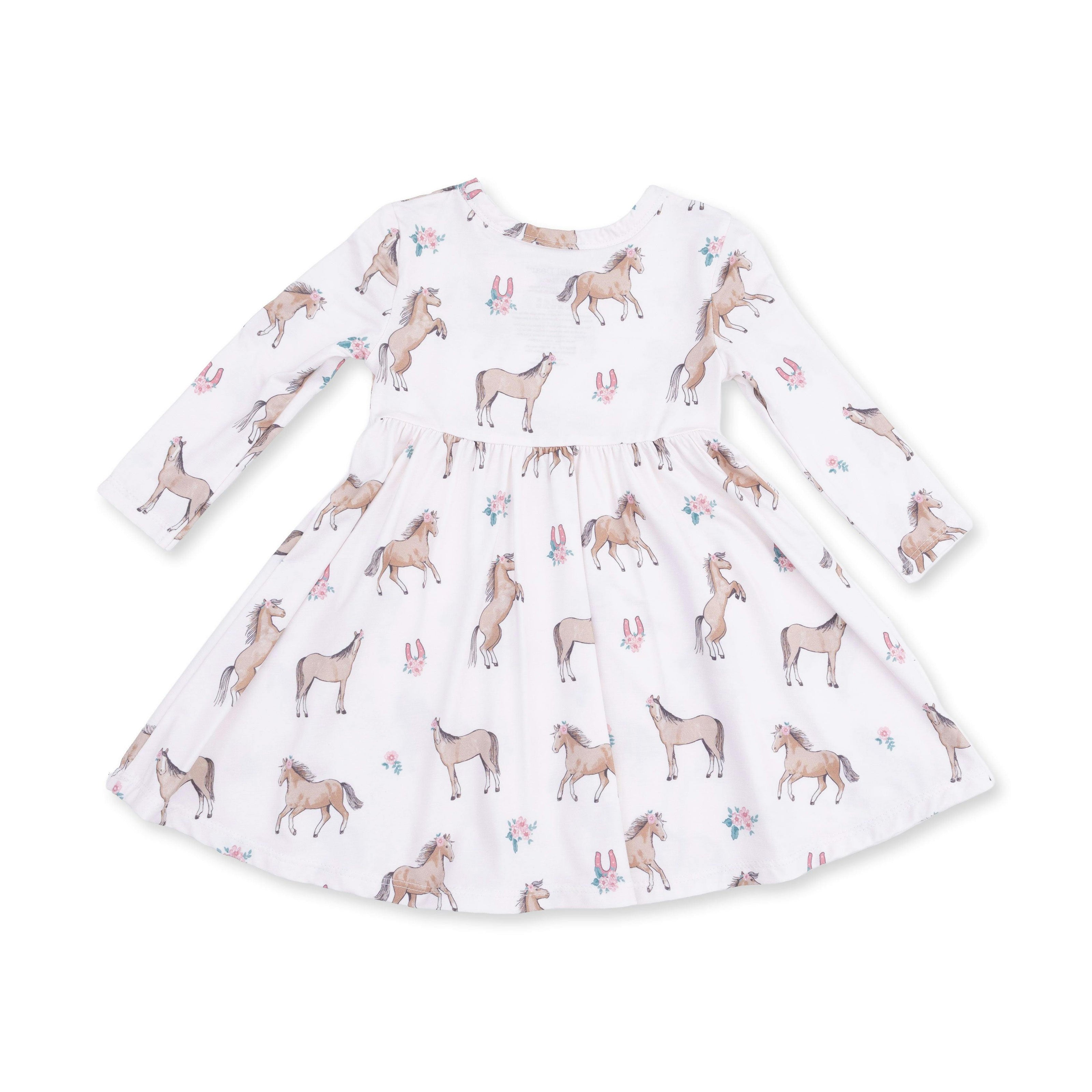 I Love Horses - Twirly Long Sleeve Dress