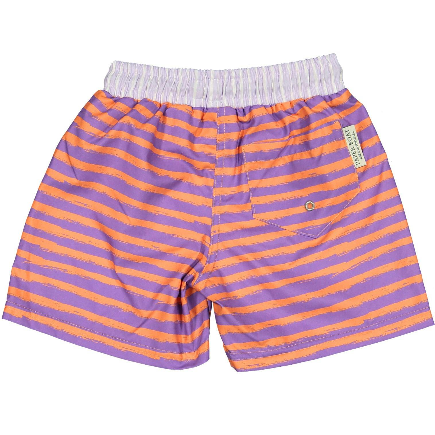 Men´s lavander stripes swim shorts