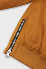 Padded Bomber Jacket With Removable Hood