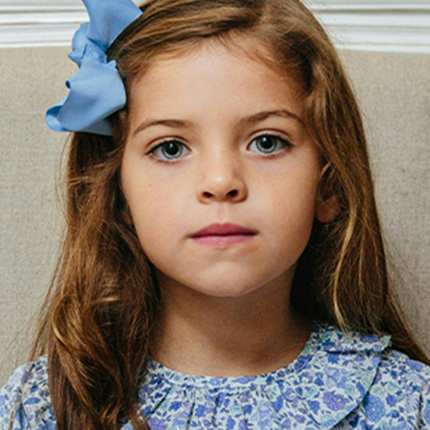 Extra Large Bow Hair Clip in French Blue