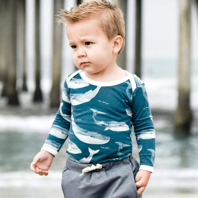 Organic Cotton Long Sleeve One Piece