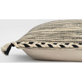 Black & White Braided Throw Pillow