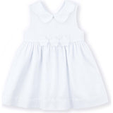 White Pique Flower Dress
