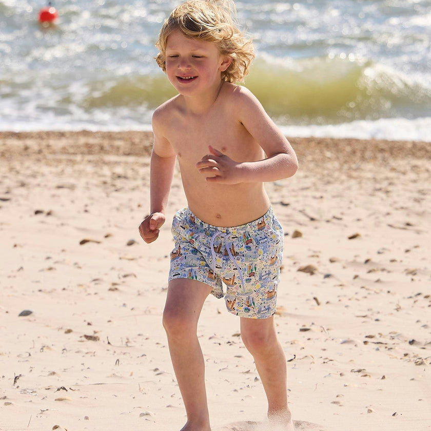 Boys Swimshorts in London Scenes