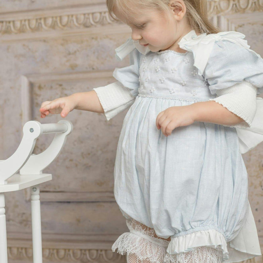 Charlotte Baby Blue Romper