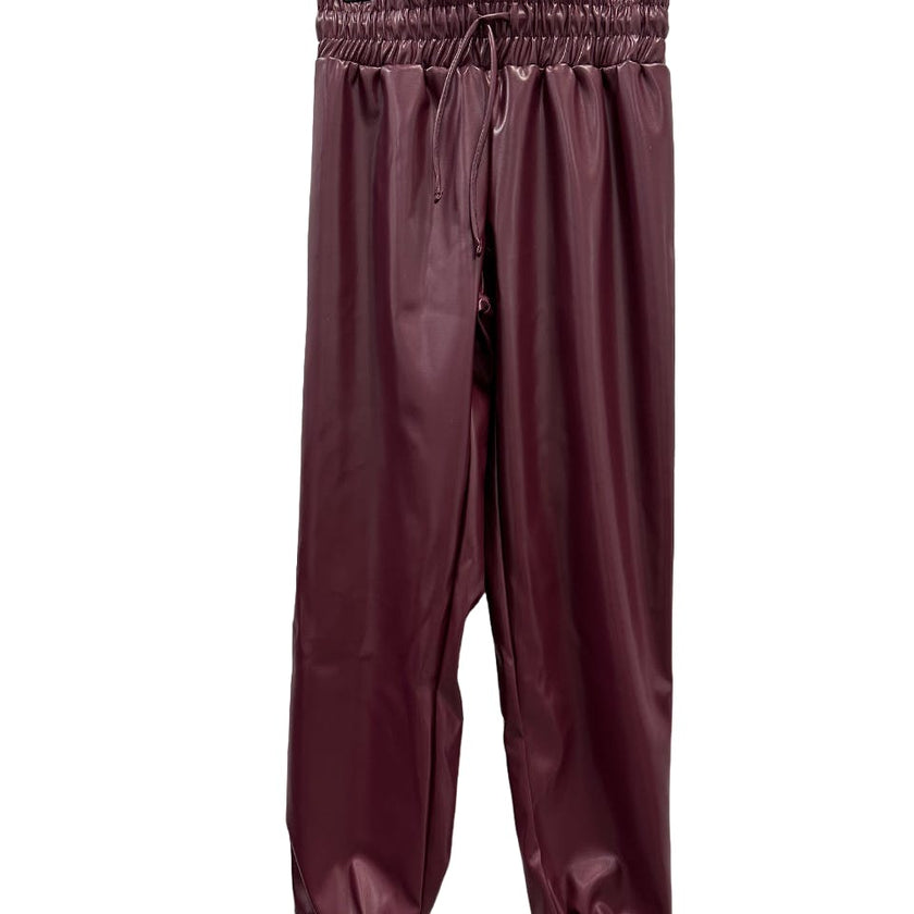 Leather Joggers