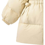 Ruffle-Hood Coat with Matching Scarf