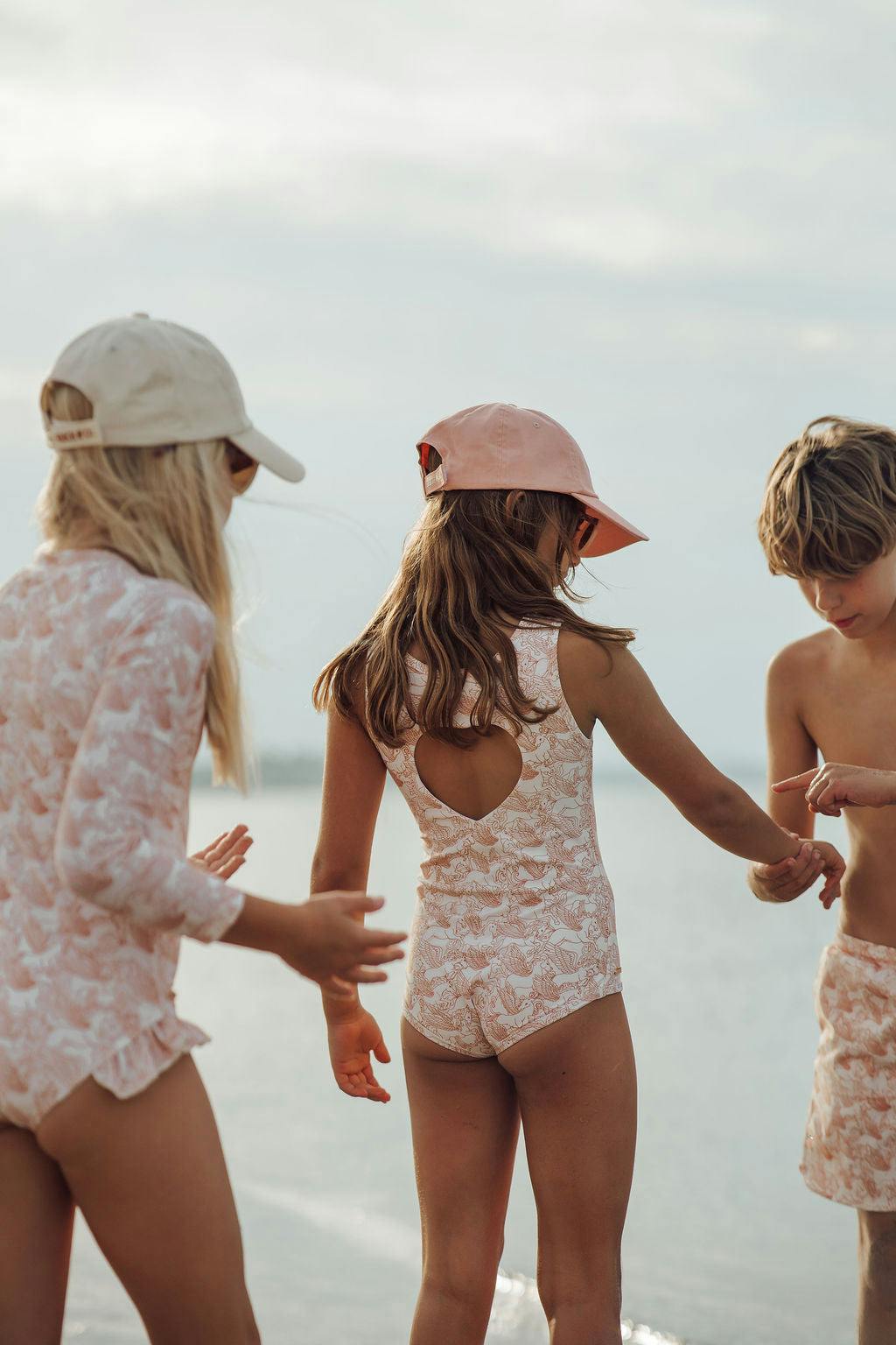 Long Sleeve Rashguard Ruffle Swimsuit | UPF + Recycled - Pegasus