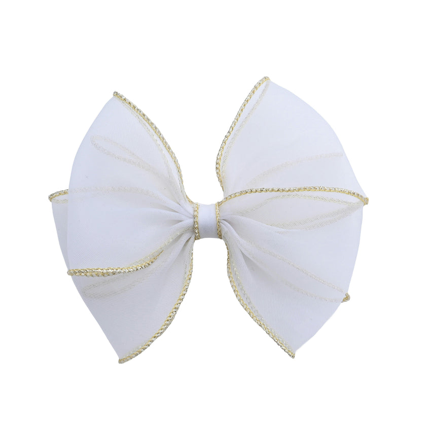 Tulle Glitter Bow Hir Clip Set