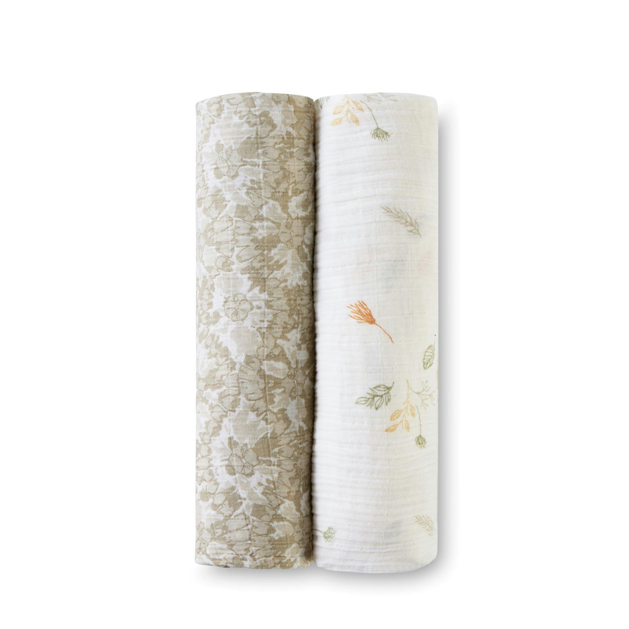 Willow Cotton Muslin Swaddle Blanket Set (Batik, Set of 2)