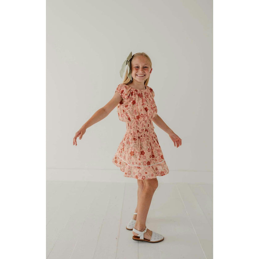 Eyelet Peasant Top