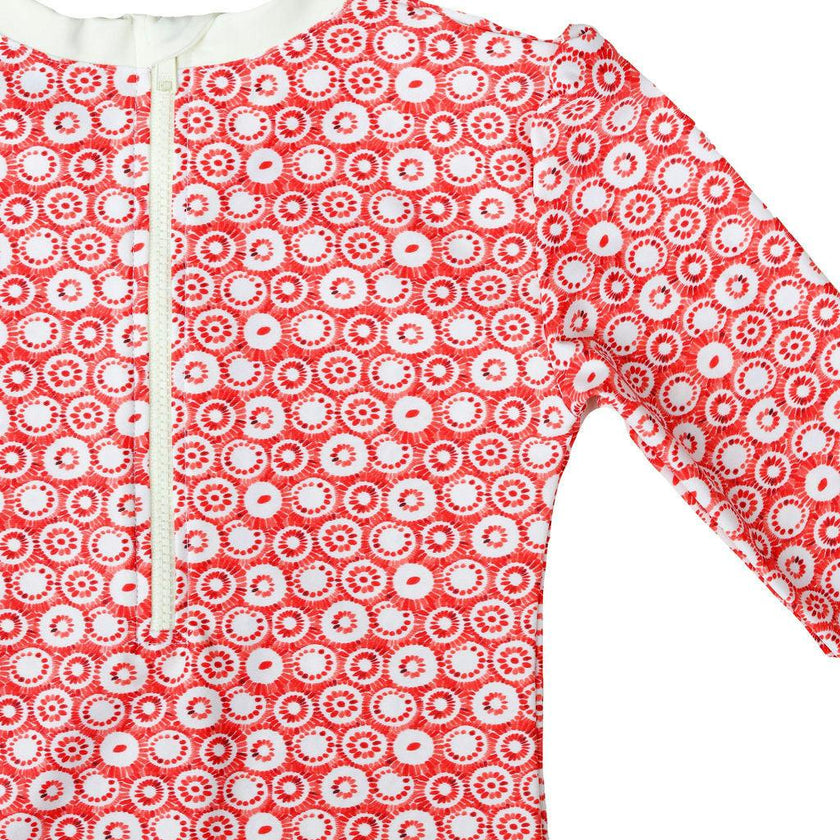 Rebecca Surf Suit Jellyfish Print Terracotta