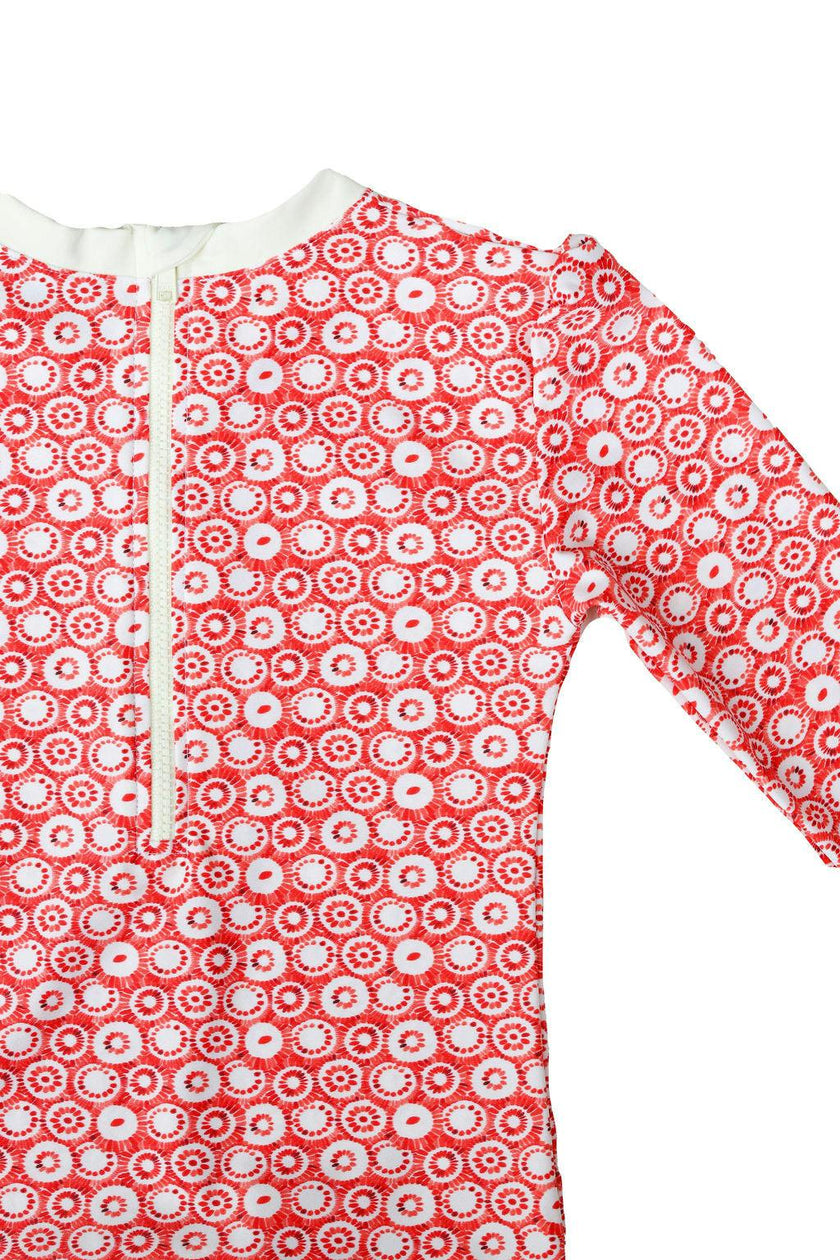 Rebecca Surf Suit Jellyfish Print Terracotta