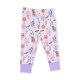 Halloween Monster Dress Up Pink - Long Sleeve Loungewear Set