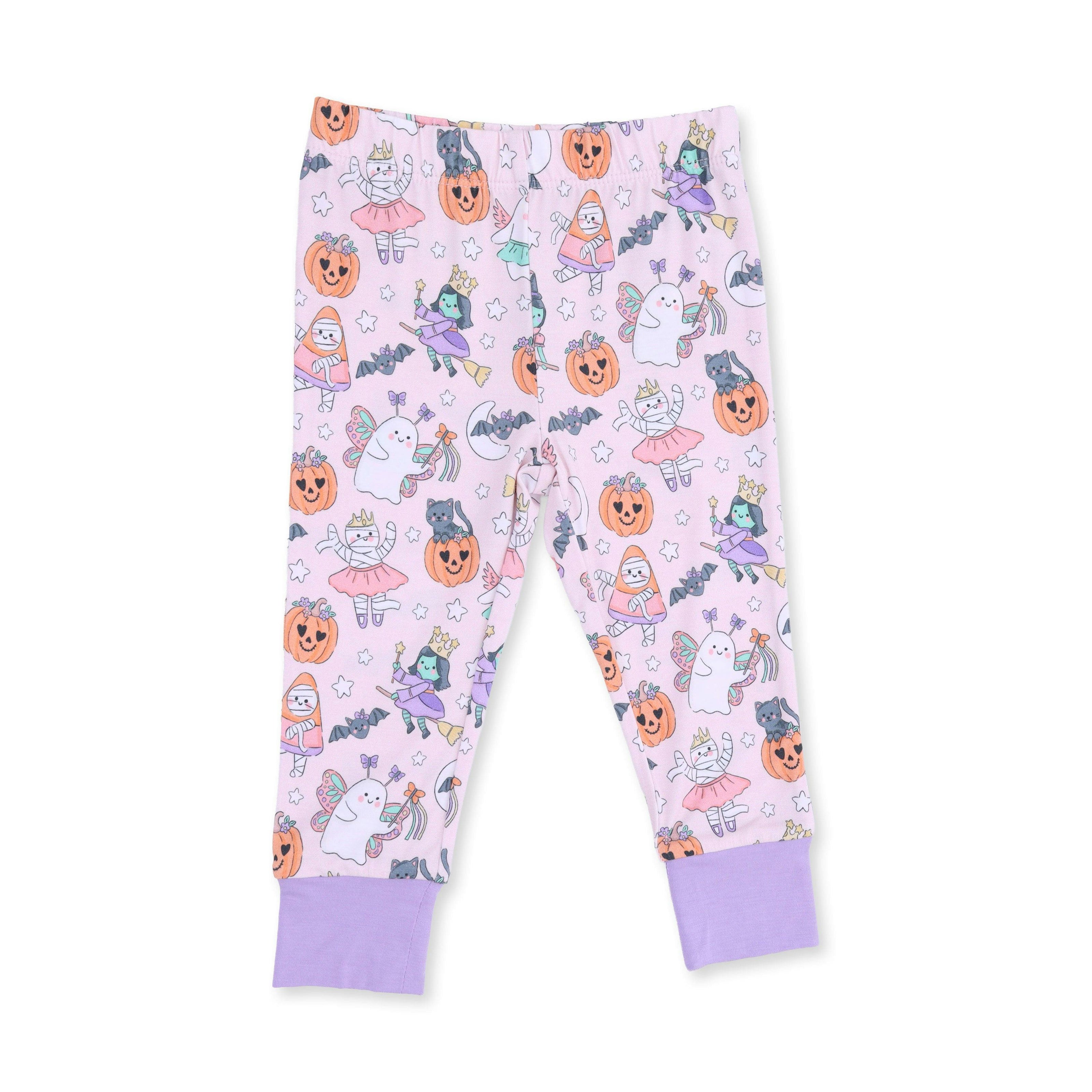 Halloween Monster Dress Up Pink - Long Sleeve Loungewear Set