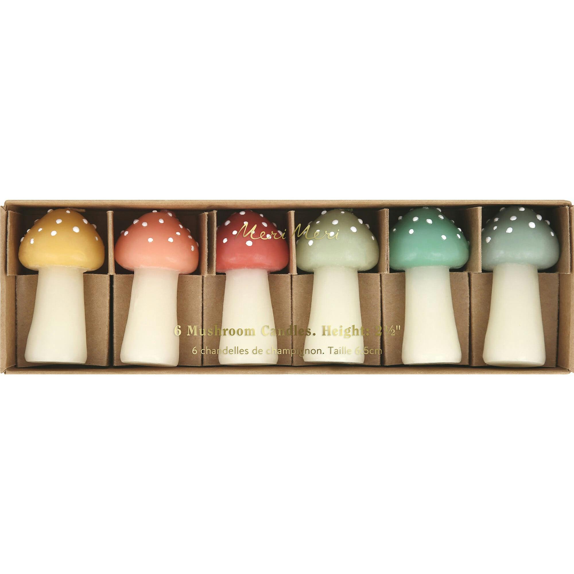 Rustic Mini Mushroom Candles