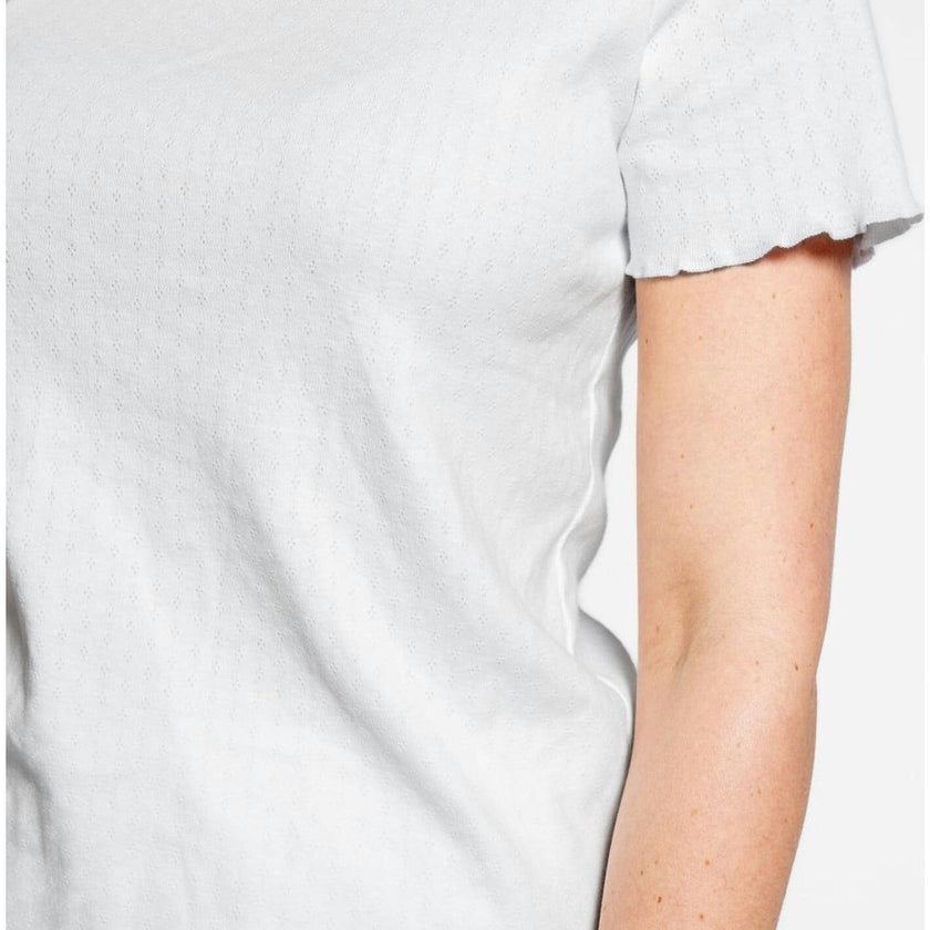 Women's Pima Pointelle Shirt & Short Pajamas Set