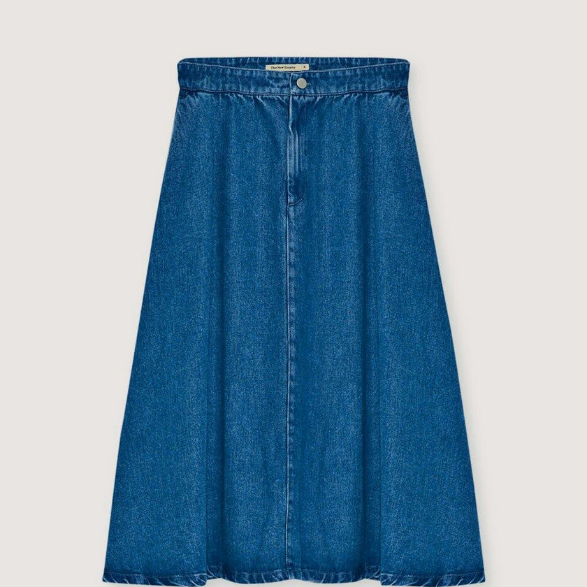 TNS Tencel Woman Skirt Mid Denim