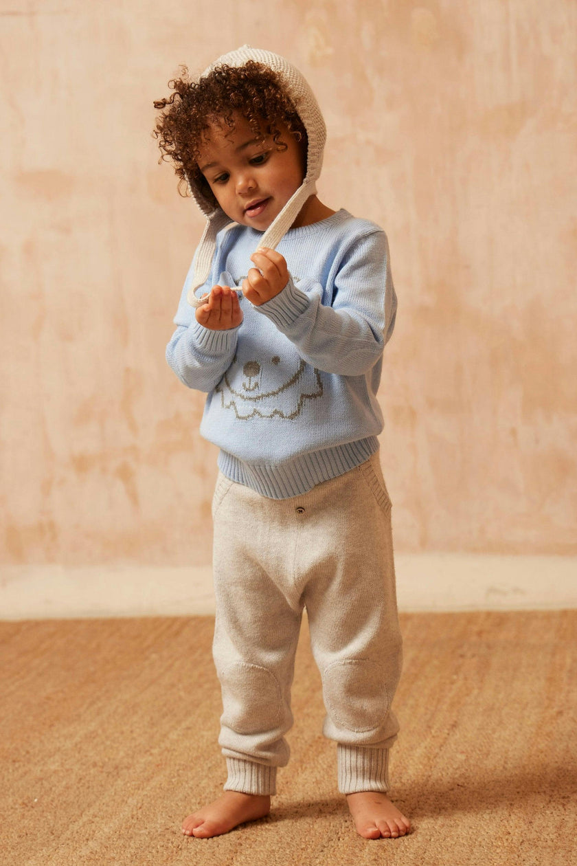 Baby Pants with Knee Pads | Grey
