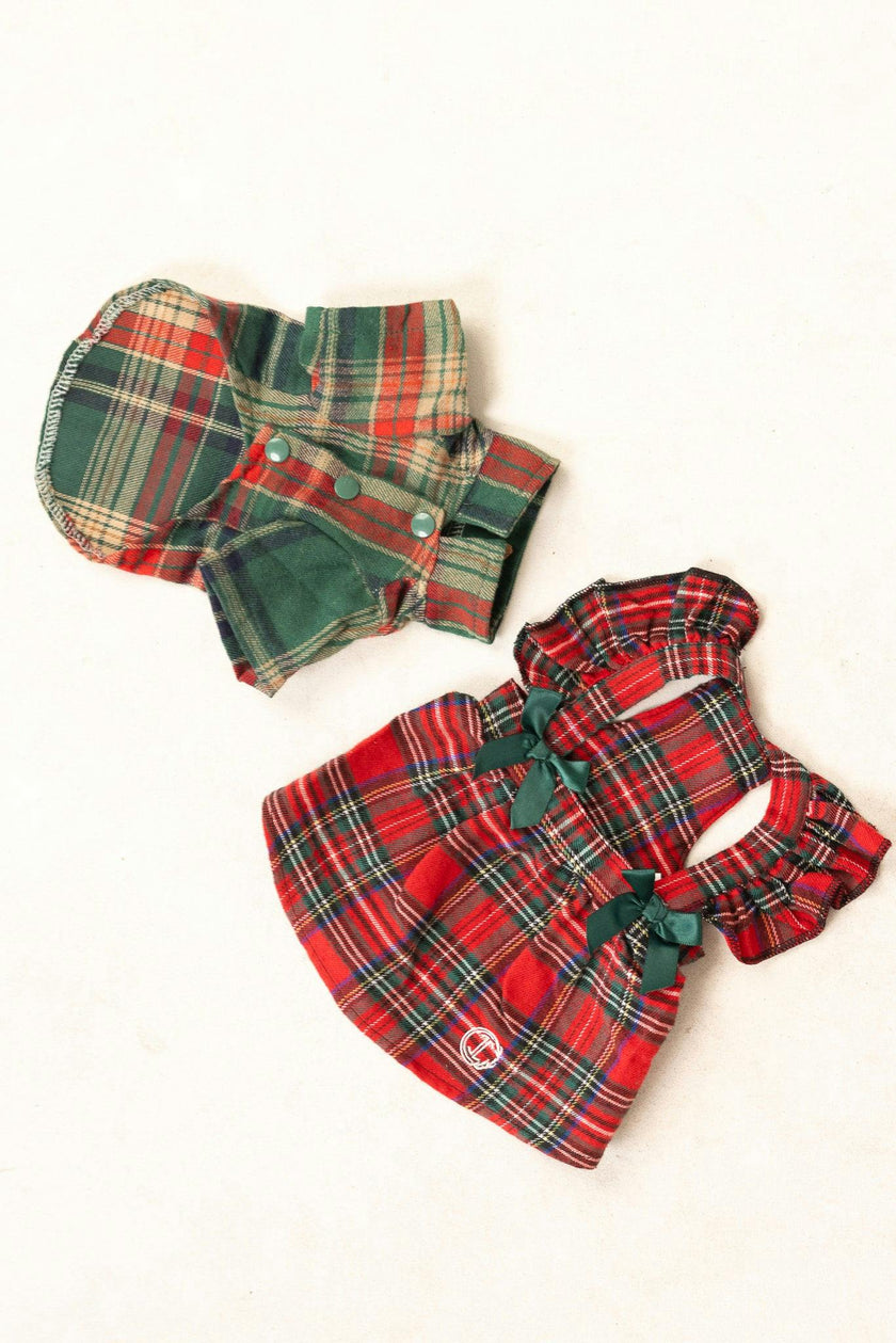 Red Plaid Dog Dress