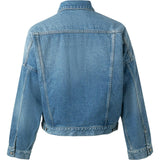 The Ryder Cropped Batwing Sleeve Denim Jacket