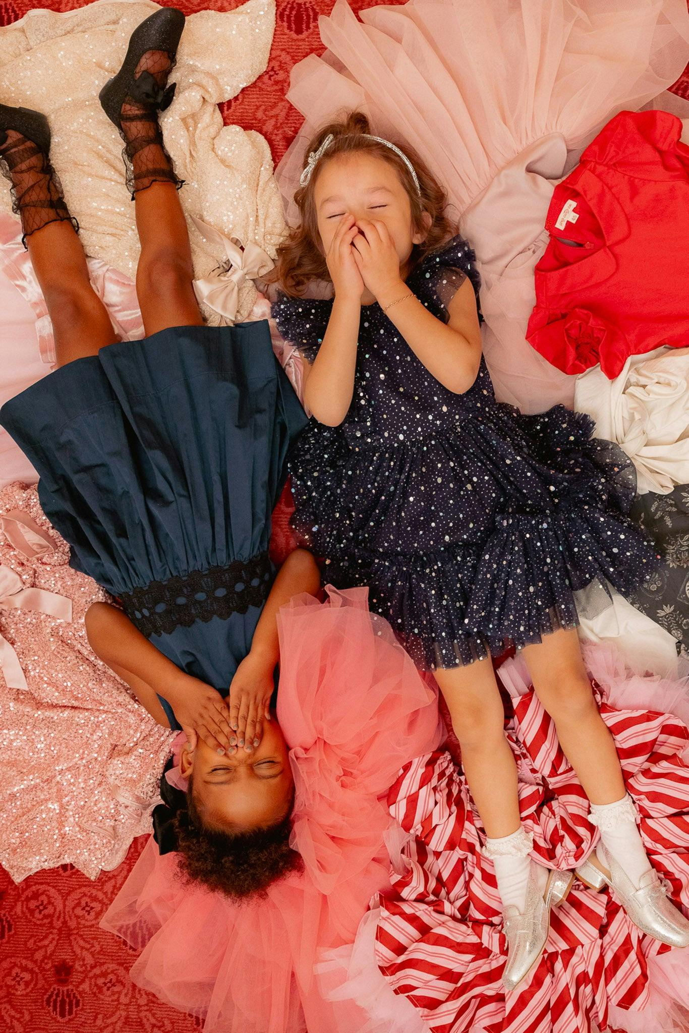 Mini Brynlee Dress in Sparkling Stars Navy