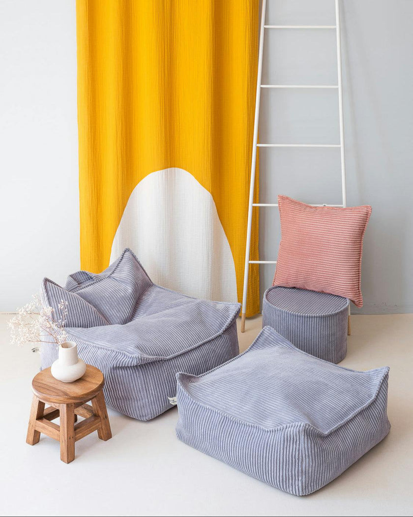 Blueberry Blue Beanbag Chair