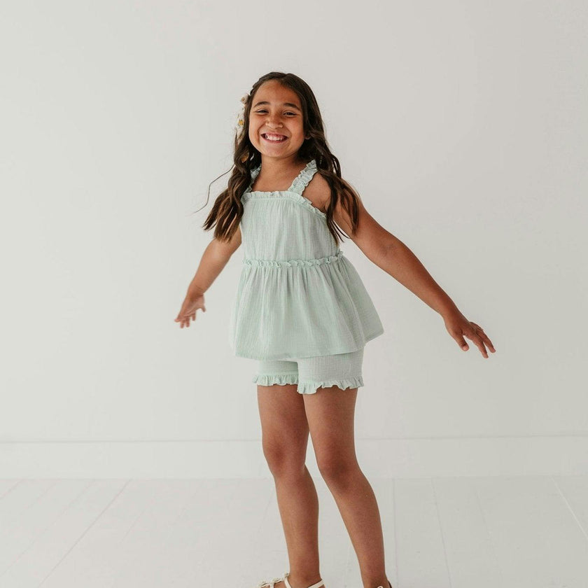 Ruffle Gauze Shorts
