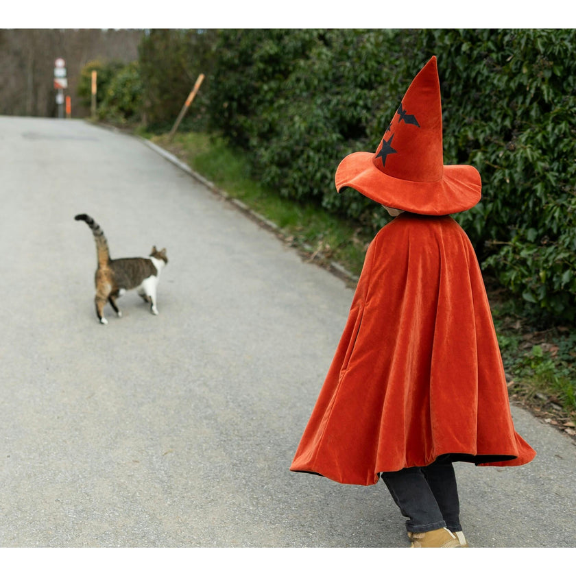 Autumn Embers Wizard Cape and Hat