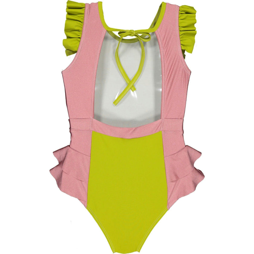 Sparkly One-Piece Swimsuit, Green