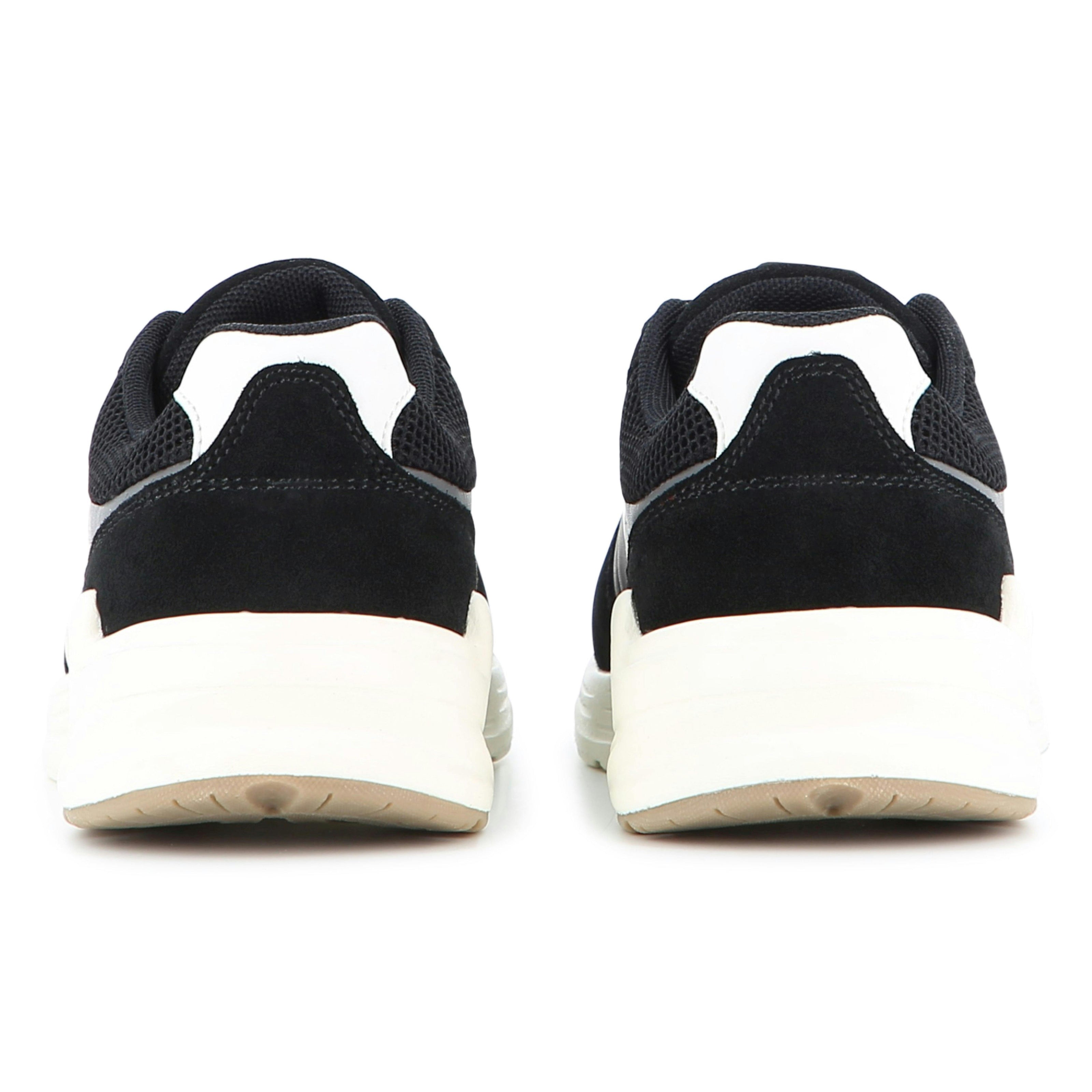 Black Faux Suede Sneakers