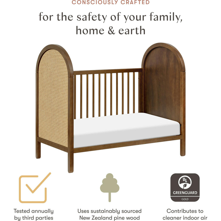 Bondi Cane 3-in-1 Convertible Crib with Toddler Bed Conversion Kit
