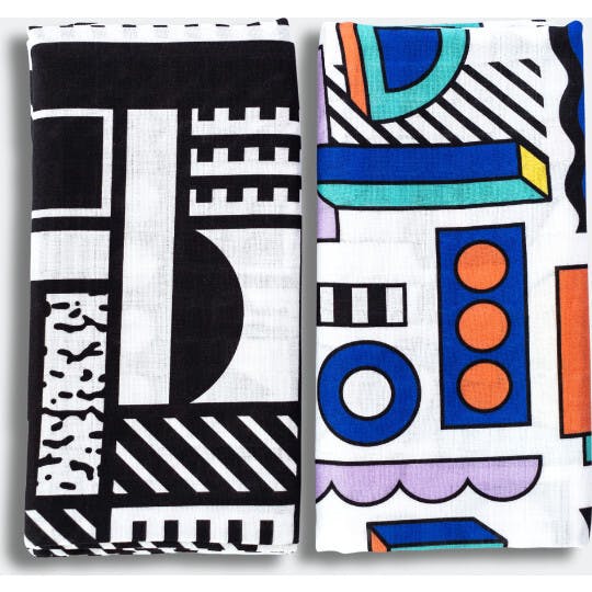 ETTA LOVES x WALALA STUDIO 2-PACK MUSLIN SQUARES - for 0 to 4 months & 5+ month old babies
