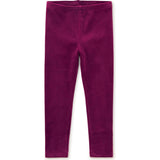 Velour Comfortable Fit Stretch Leggings, Red