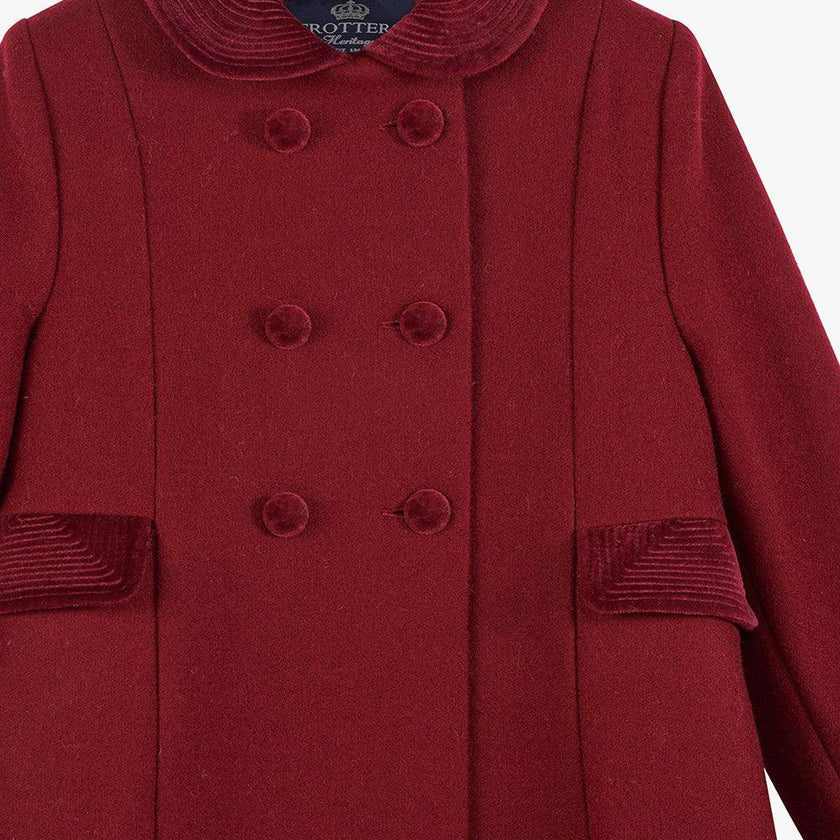 Classic Coat in Burgundy