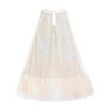 Beige Tansy Petal Cascade Dress