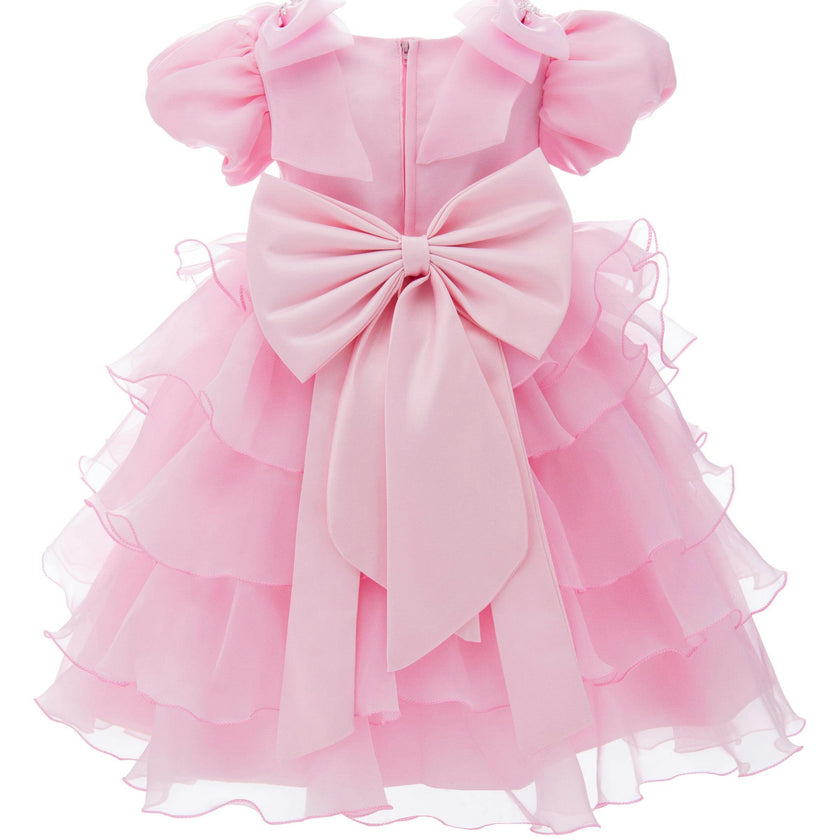 Pink Bonaventura Ruffle Dress