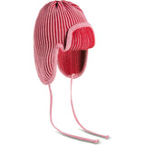 children's merino pilot cap - cherry frost