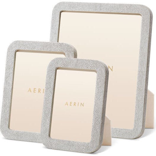 Modern Shagreen Frame, Grey