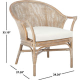 Dustin Rattan Accent Chair with Cushion