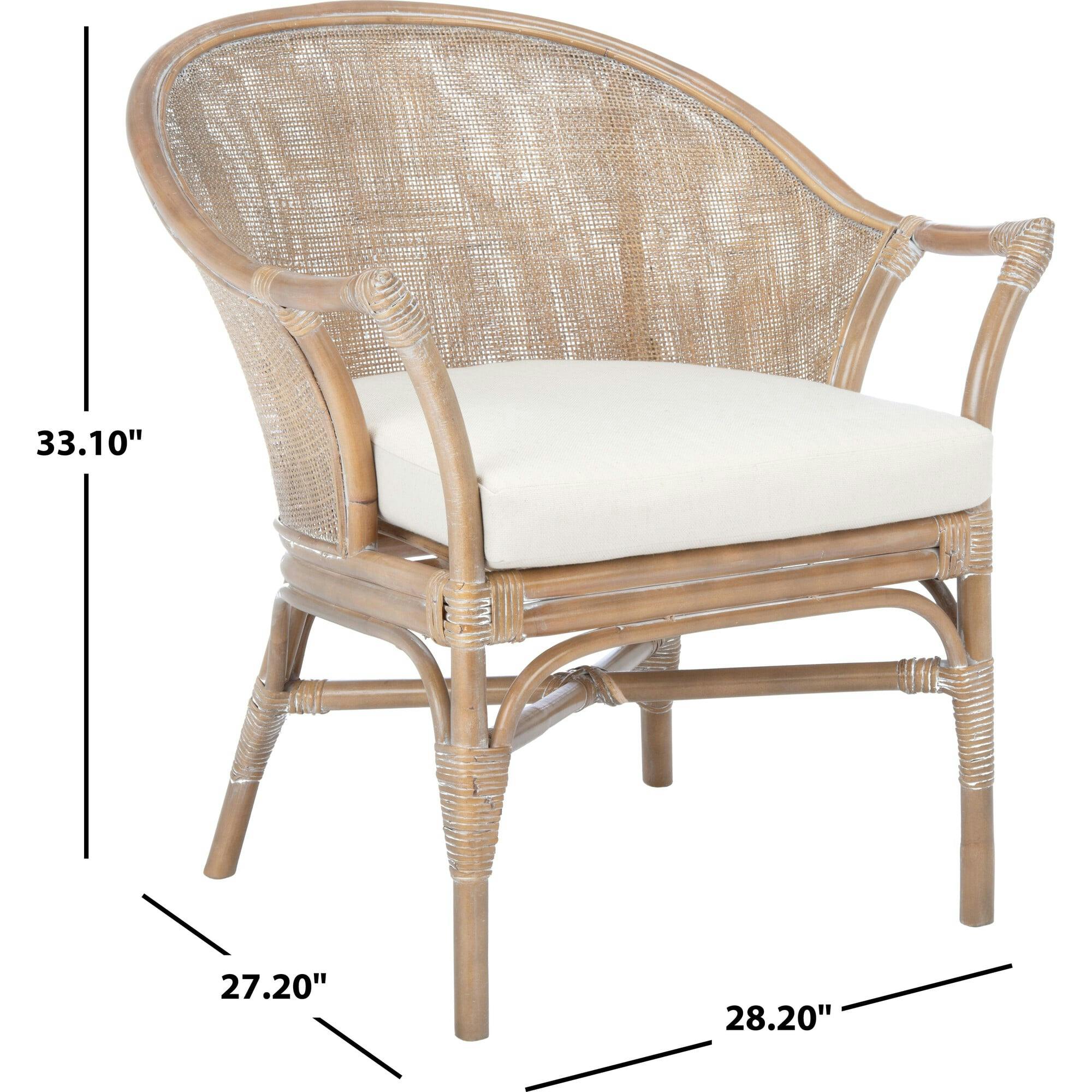 Dustin Rattan Accent Chair with Cushion