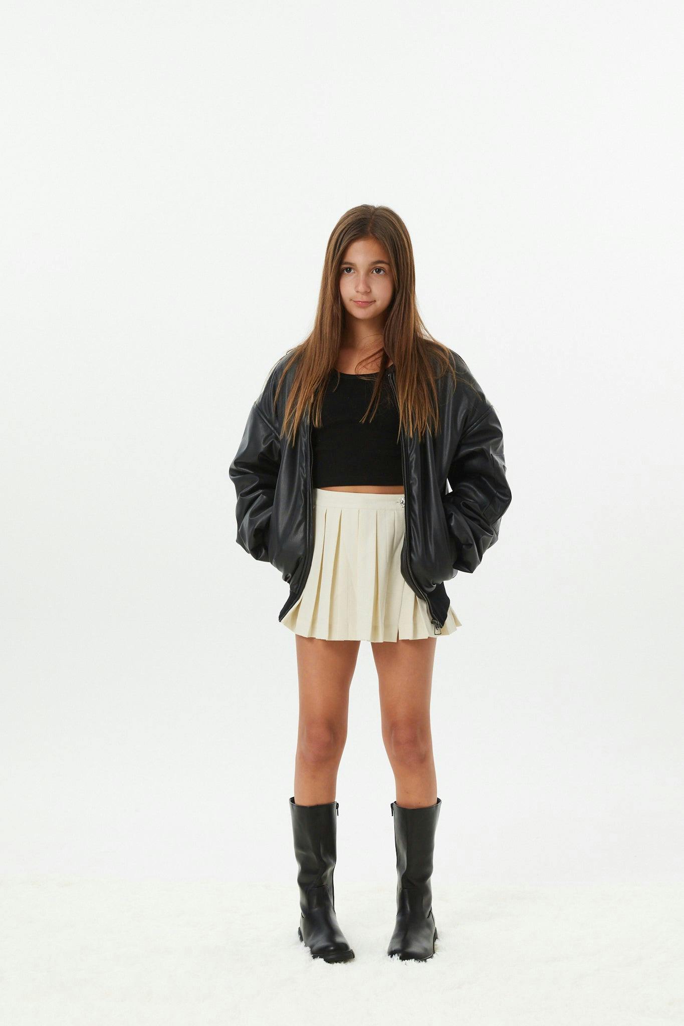 Valley Black Vegan Leather Jacket