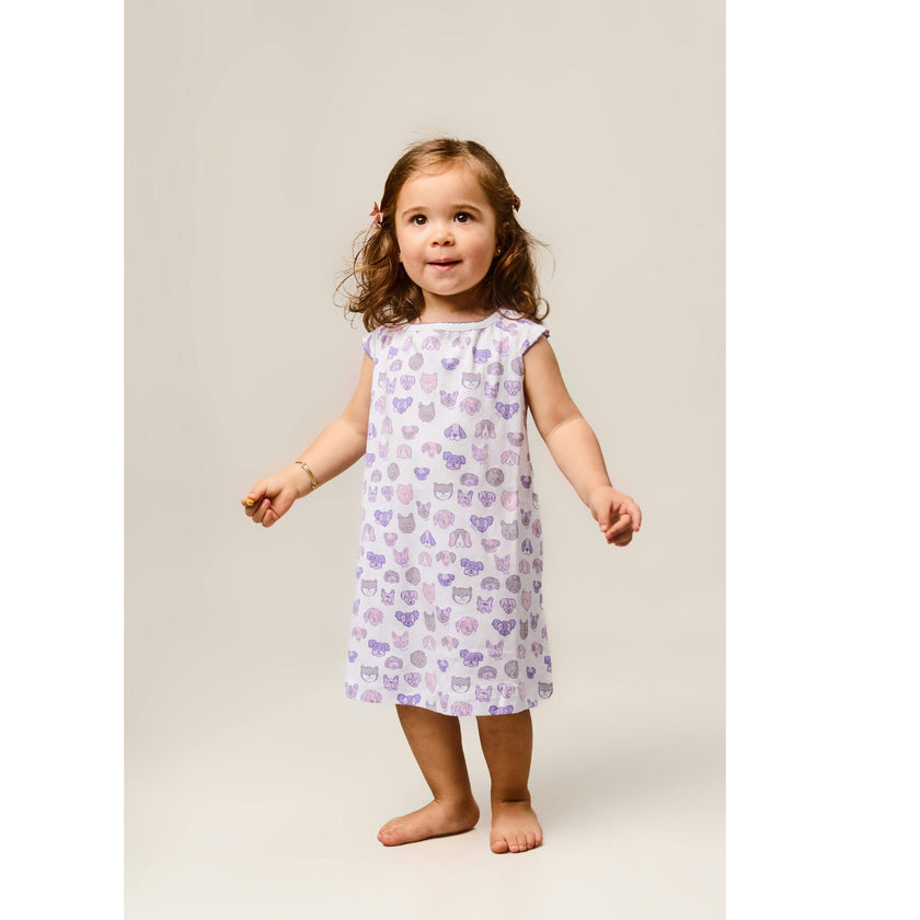 Mini Woof Squad Lilac Lounge Dress