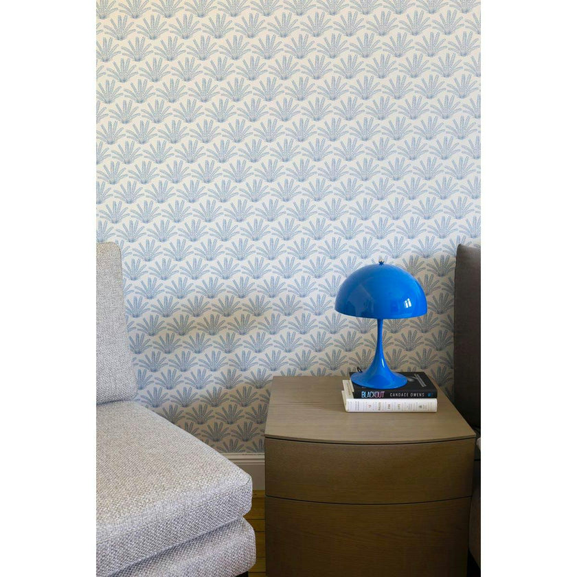 Papier peint MARACAS coloris Bleu compostelle