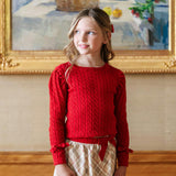 Organic Puff Sleeve Bow Sweater