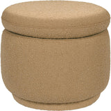 Enoki Storage Ottoman in Boucle in Sand Boucle