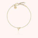 Initial Bracelet, 14k Yellow Gold Filled