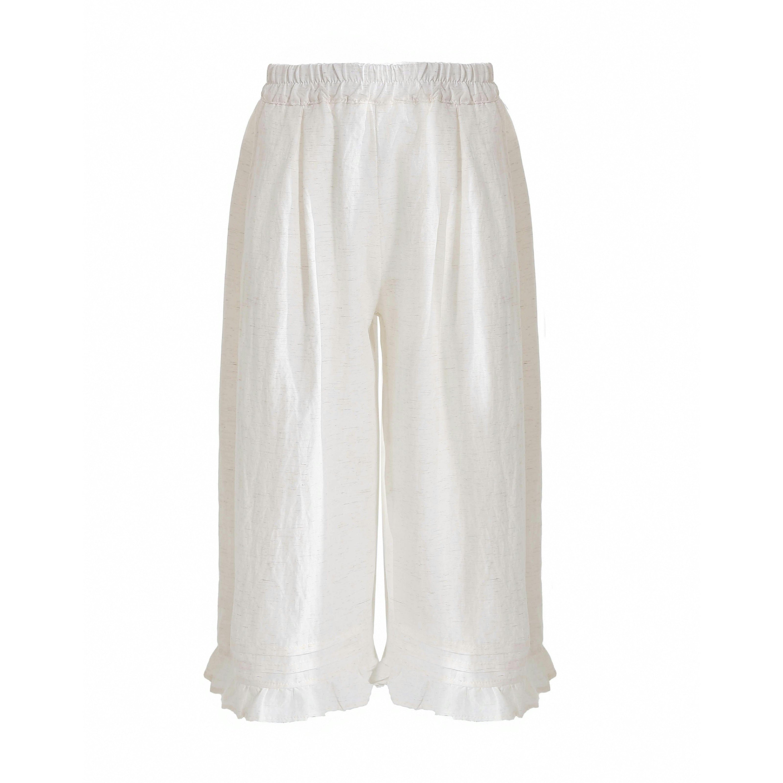 Gray Ruffle Pants Set