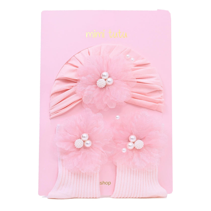 Pink Pearl Flower Gift Set