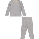 Leopard Print 2Pc Set Beige/Blue